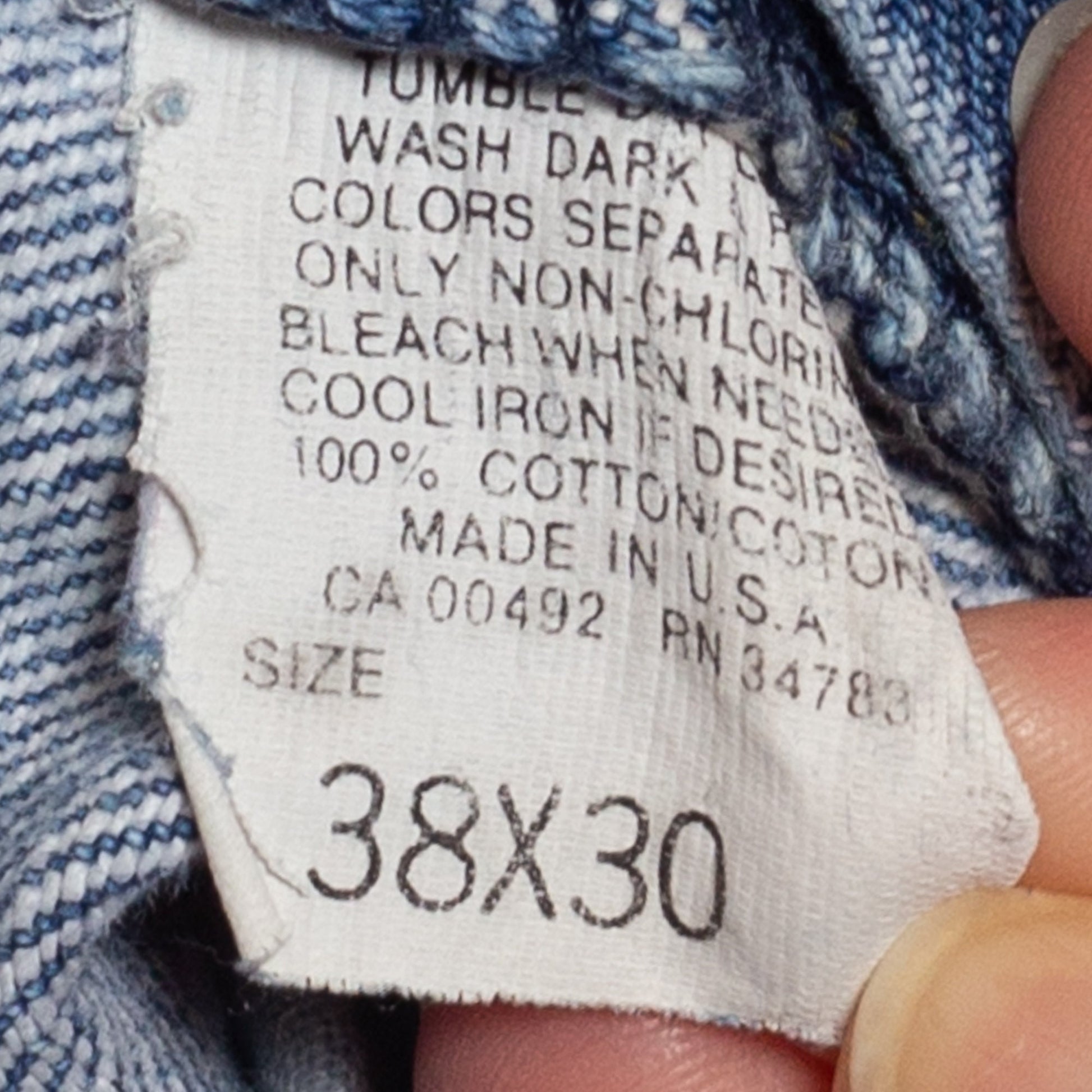 37" Waist 90s Lee Light Wash Dad Jeans | Vintage Made In USA Relaxed Denim Jeans