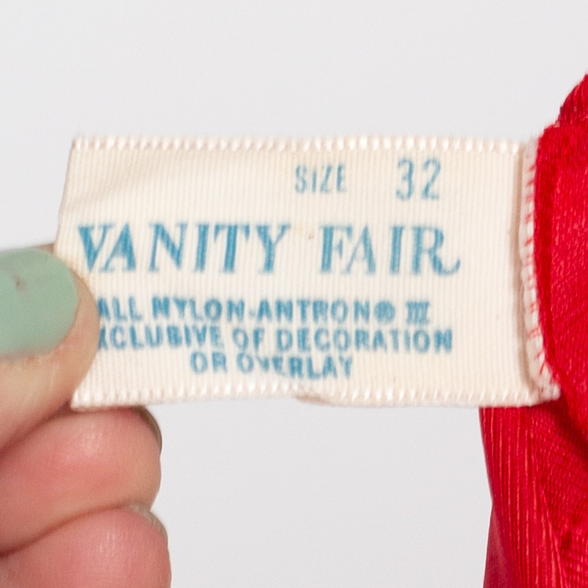 Small 70s Vanity Fair Red Maxi Slip Dress | Vintage Deep V Neck Lingerie Nightgown