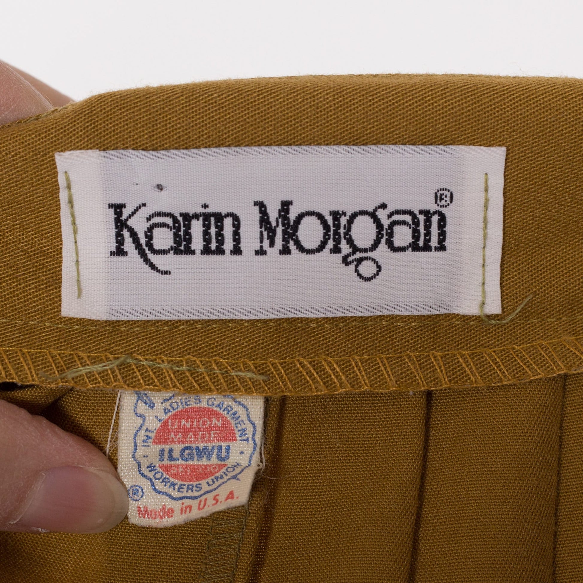 Small 80s Mustard Yellow Pleated Mini Skirt 25.5" | Vintage High Waisted Rayon Schoolgirl Skirt