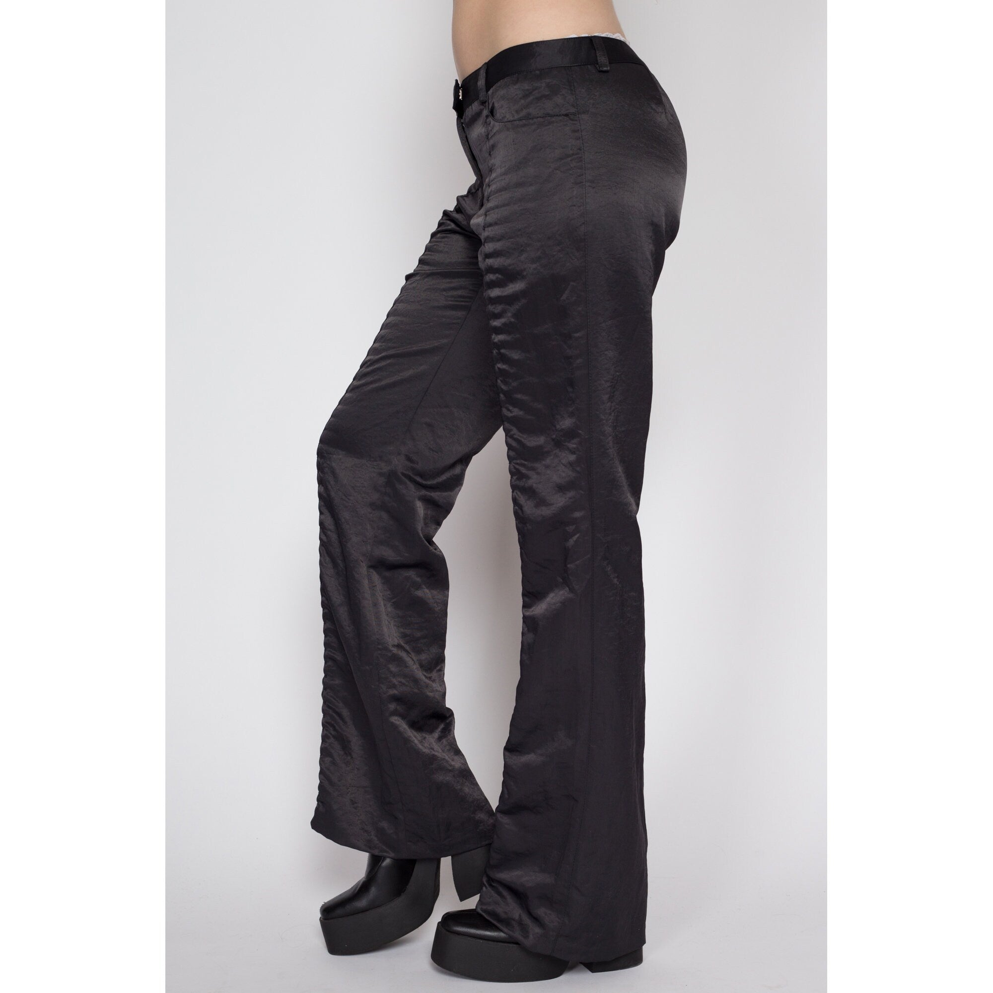 90s vintage flare-slacks pants