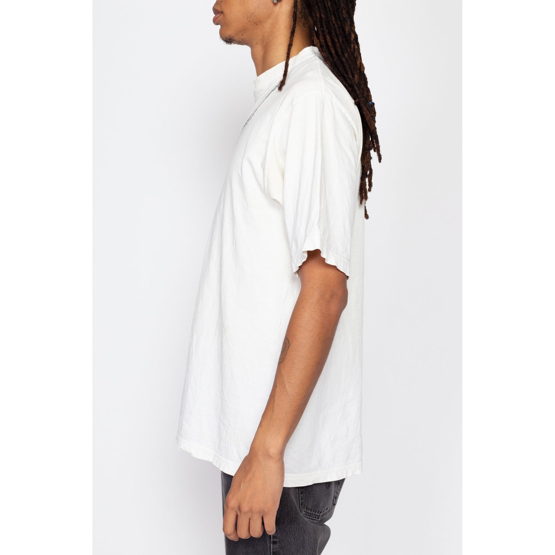 Medium Y2K Southpole Bling T Shirt | Vintage Streetwear Hip Hop Distressed Oversize Graphic Tee