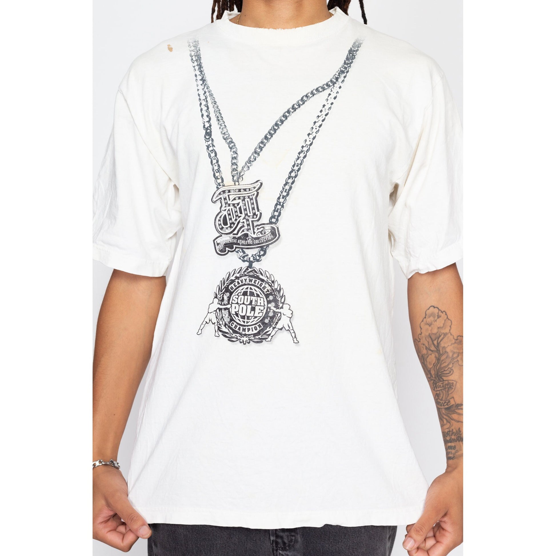 Miss U Hip Hop Distress Print Shirt