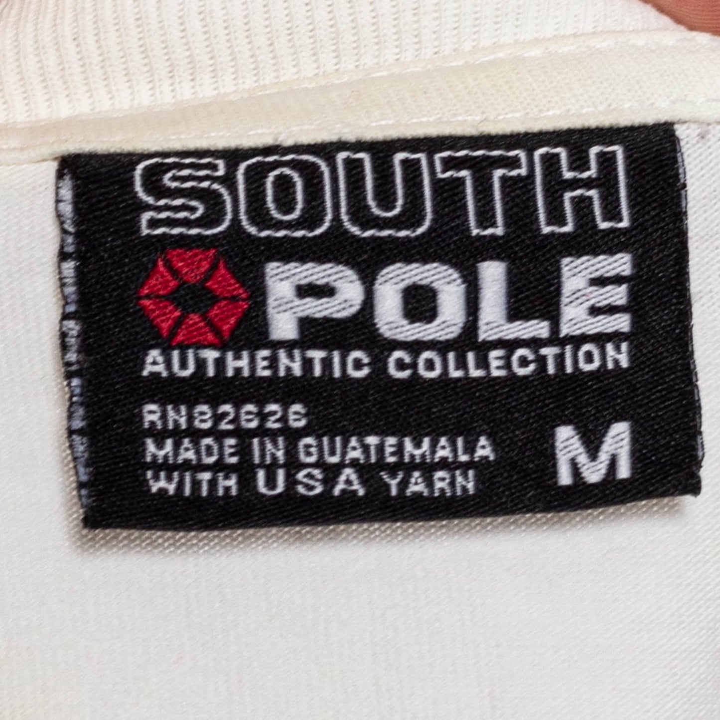 Medium Y2K Southpole Bling T Shirt | Vintage Streetwear Hip Hop Distressed Oversize Graphic Tee