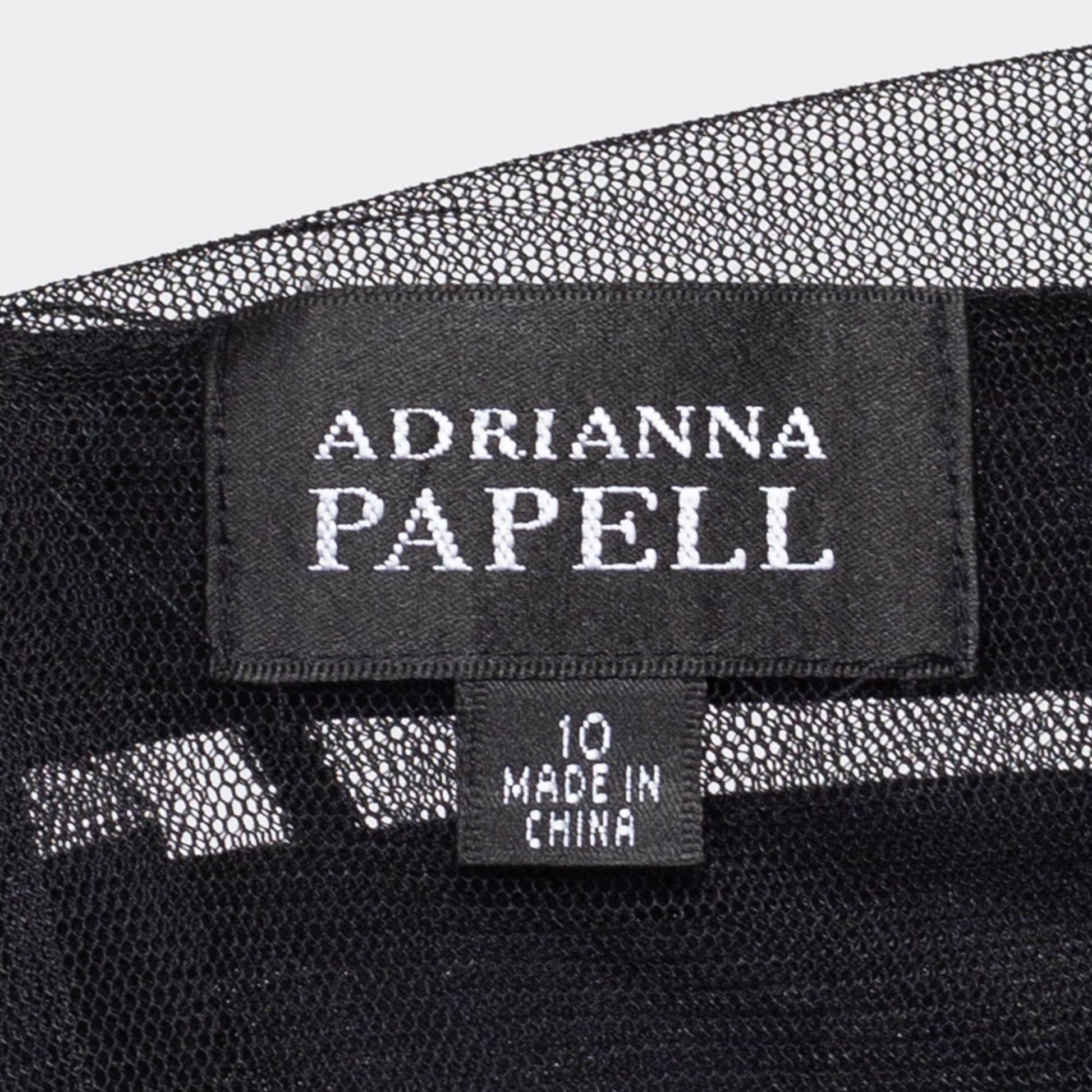 Medium 90s Adrianna Papell Black Scalloped Party Dress Flying Apple Vintage Medium 90s Adrianna Papell Black Scalloped Party Dress Flying Apple Vintage