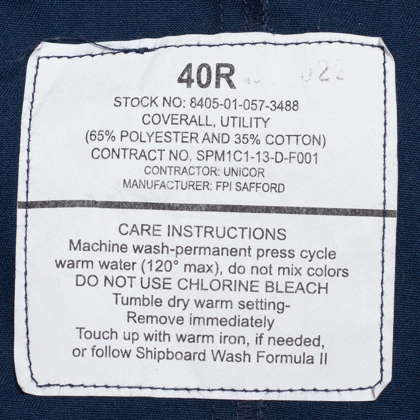 40R Vintage Navy Blue Workwear Coveralls Medium | 90s Y2K Men's Mechanics Boiler Suit Uniform Jumpsuit