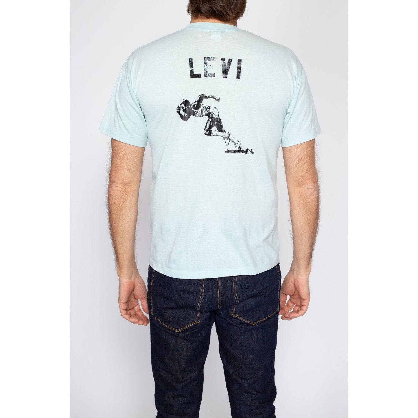 Medium 80s UC Irvine Track & Field Championships T Shirt | Vintage Blue Runner Race Graphic Tee