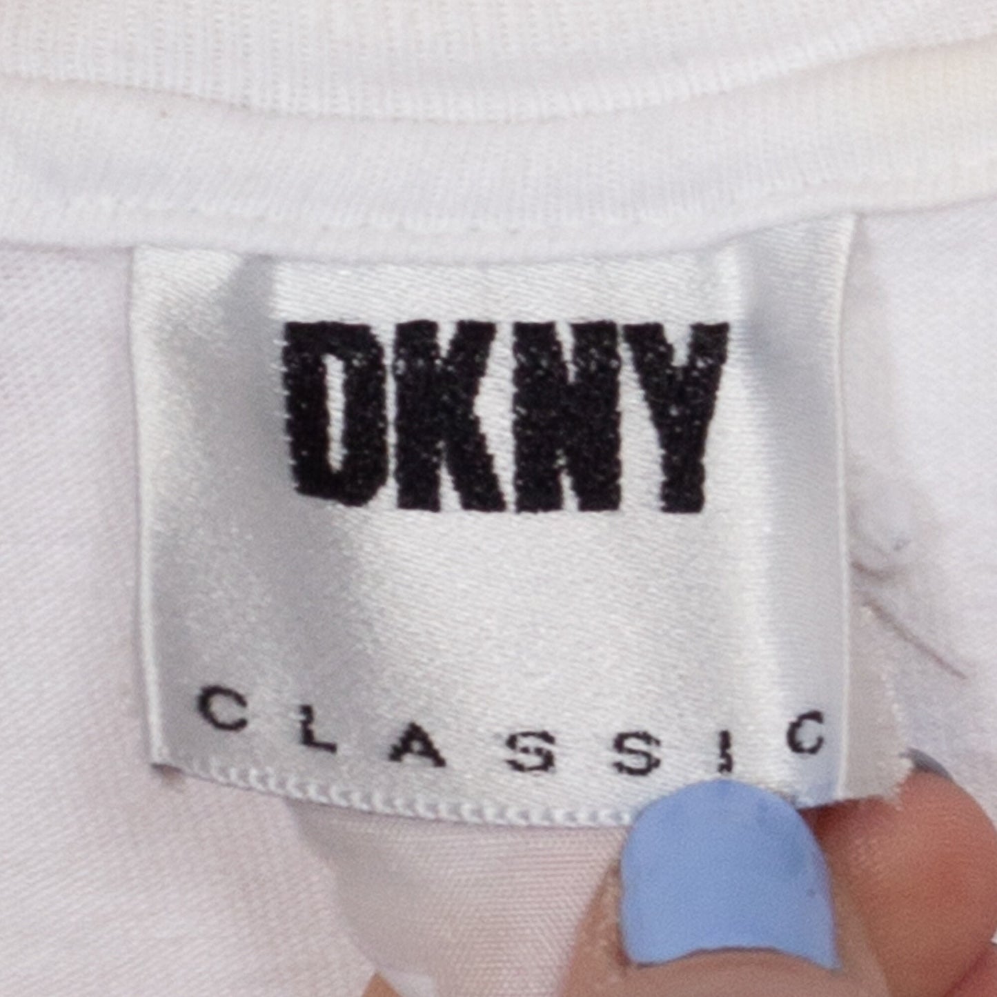 XL 90s DKNY T Shirt | Vintage White Logo Graphic Tee