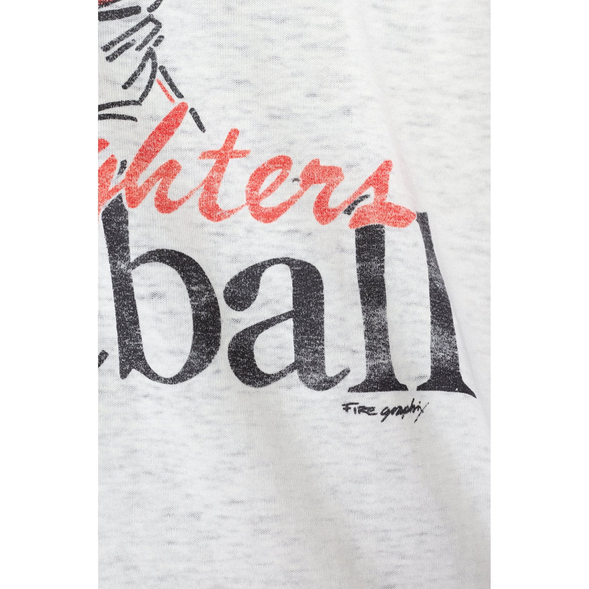 XL 90s Firefighters Softball Distressed T Shirt | Vintage El Paso Fire Department Baseball Graphic Tee