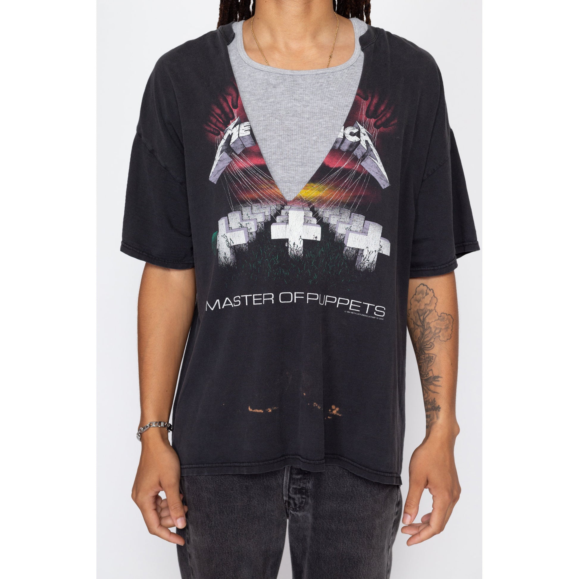 vintage metallica master of puppets t shirt