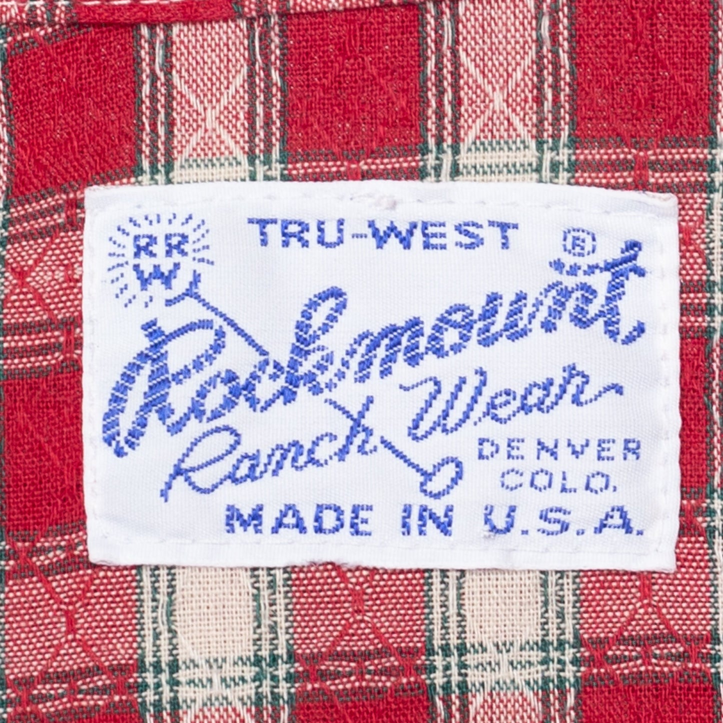 Medium 70s Red Plaid Pearl Snap Shirt | Vintage Rockmount Ranch Wear Western Long Sleeve Collared Top
