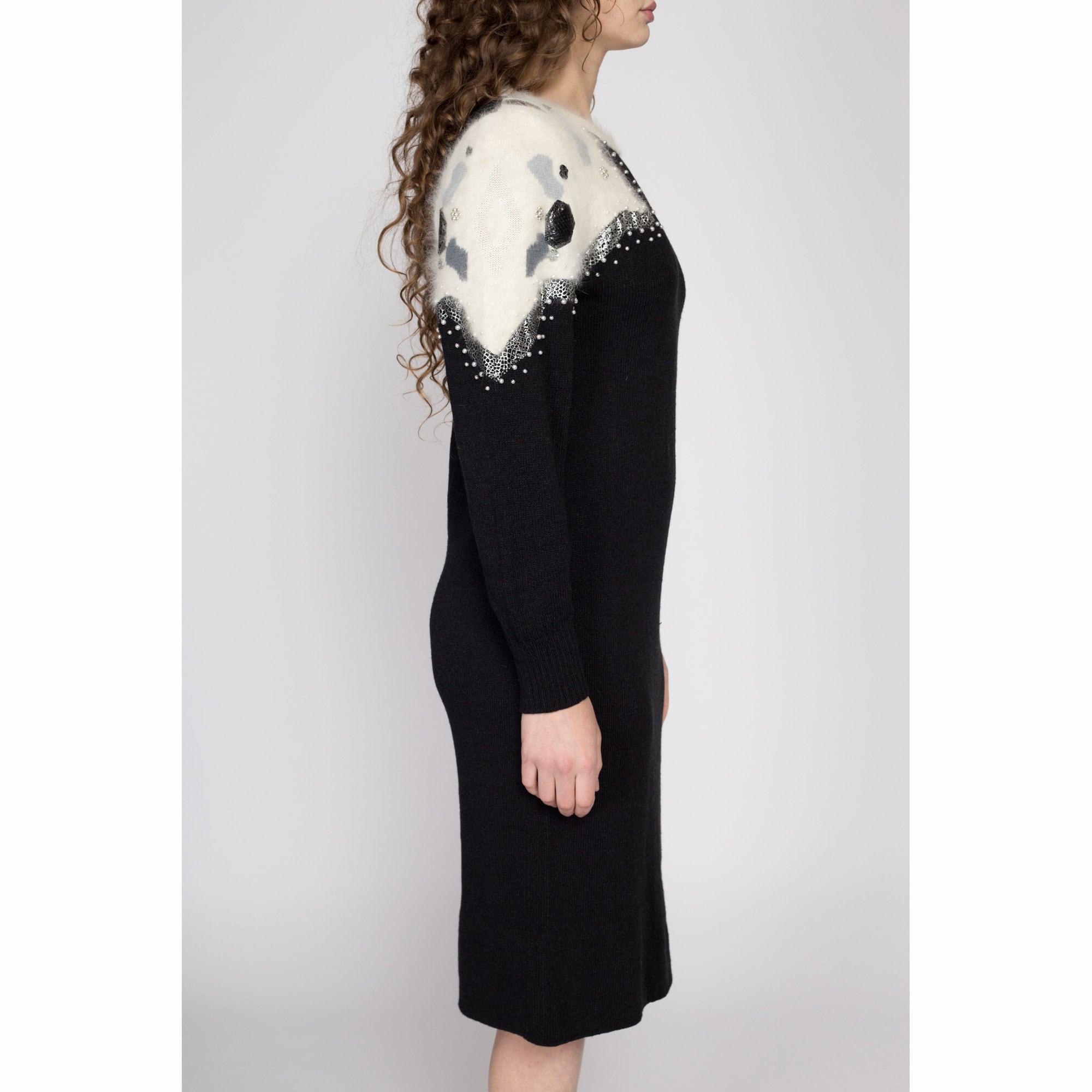 80s sweater dress best sale