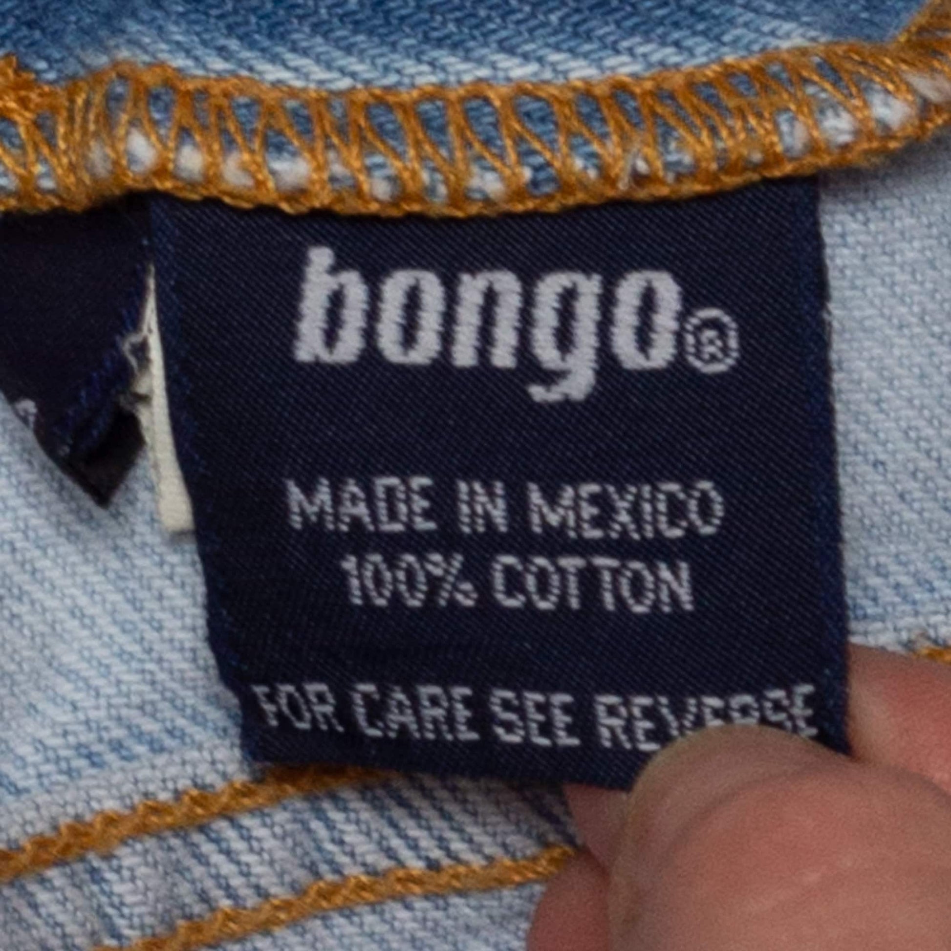 Med-Lrg 90s Bongo Light Wash Mom Jeans 32" | Vintage High Waisted Denim Slim Fit Tapered Leg Jeans