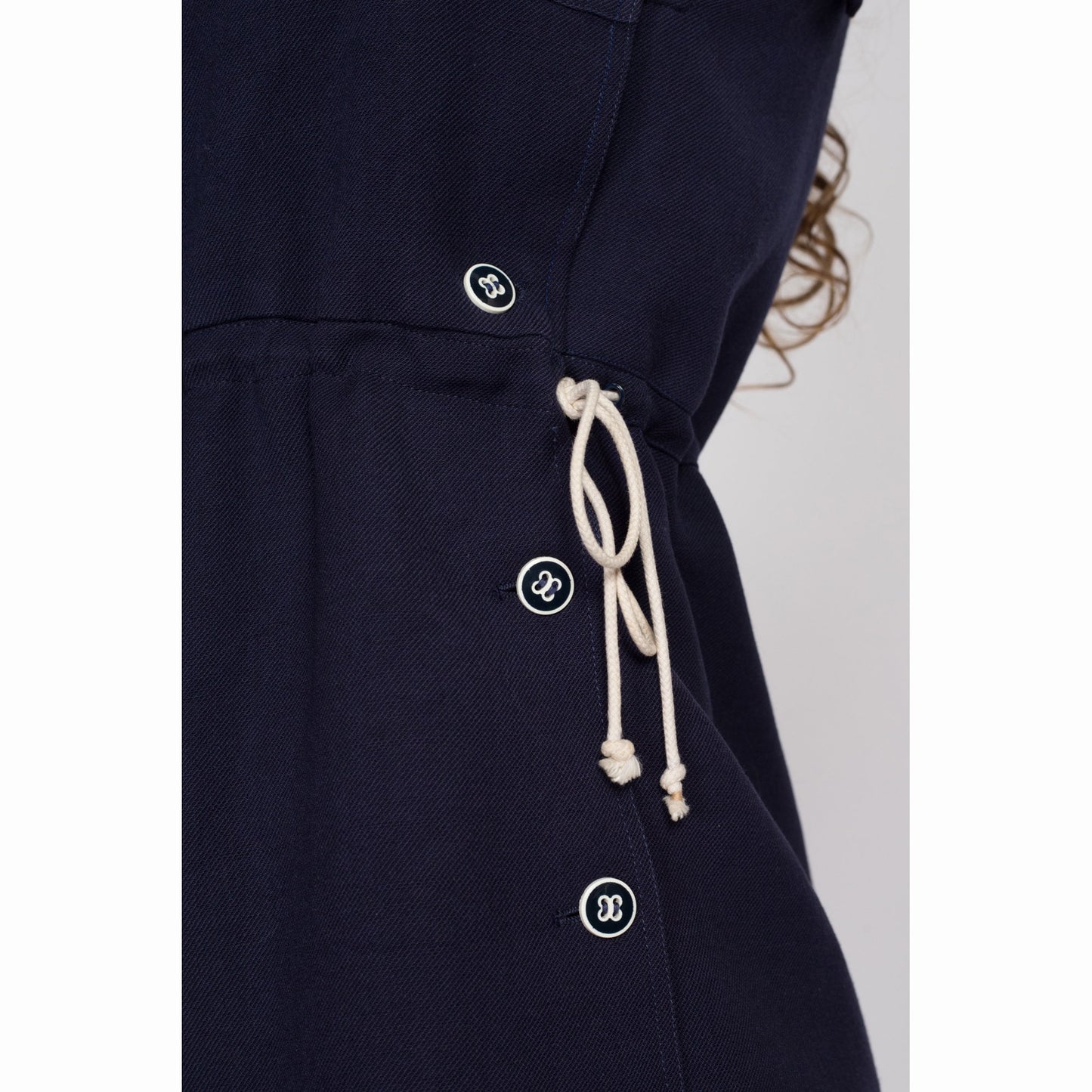 70s Courrges Navy Blue Mini Jumper Dress - Medium 70s Courrges Navy Blue Mini Jumper Dress - Medium