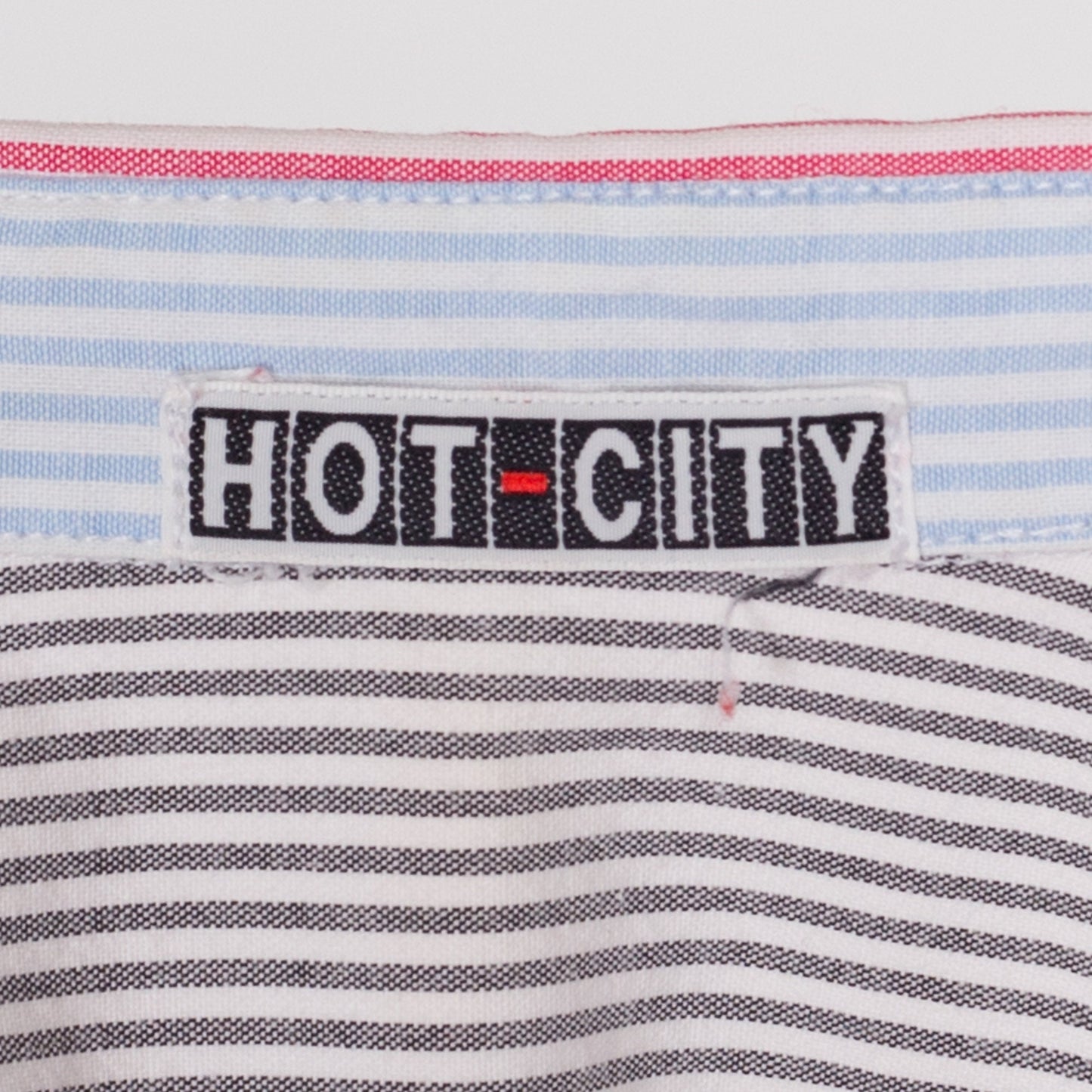 Large 80s 90s Hello Kitty Pastel Striped Button Up Top | Vintage Short Sleeve Collared Color Block Shirt