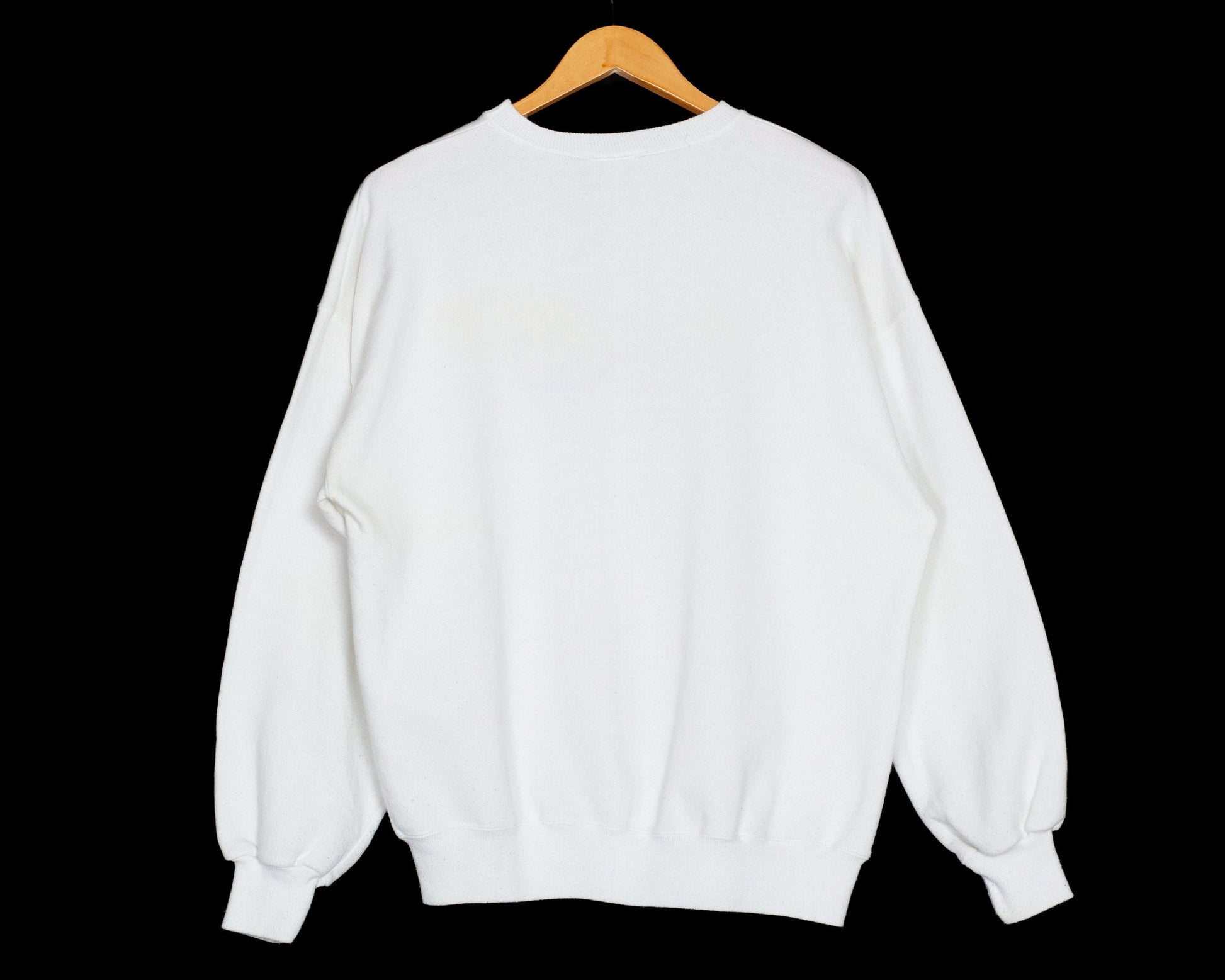 Large 90s Calvin Klein Jeans White Sweatshirt | Vintage Embroidered Logo Graphic Crewneck