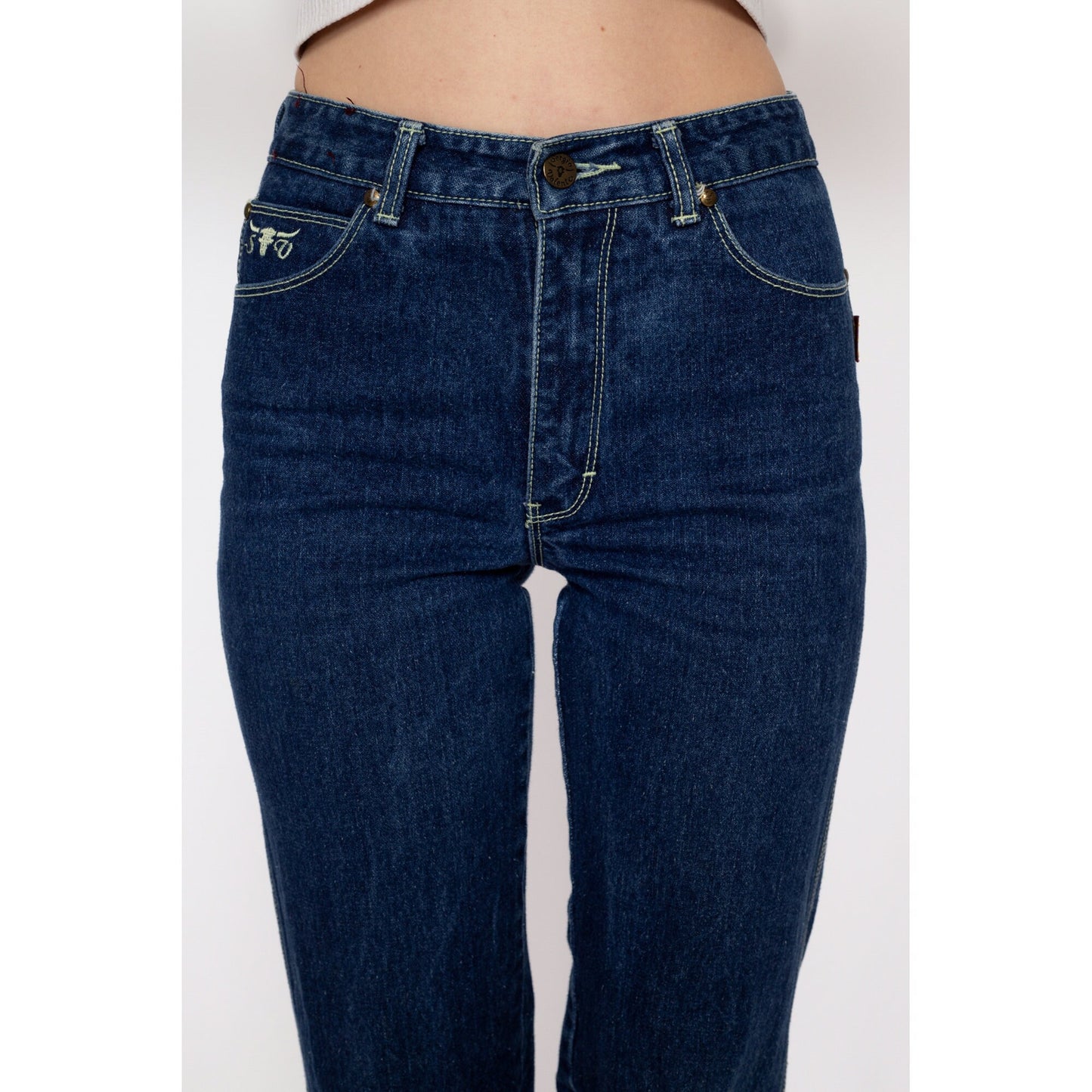 XXS 80s Sergio Valente Mid Rise Jeans | Vintage Dark Wash Denim Tapered Leg Long Inseam Jeans